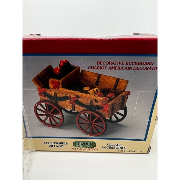 Lemax Village Collection Christmas Decorated Light Doghouse & Carriage Cart - Picture 3 of 5